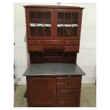 Vintage kitchen cabinet/Hoosier cabinet style 43'