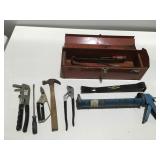 Toolbox with tools