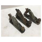3 vintage wood planes