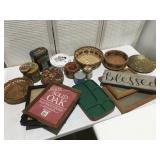 Picture frames, tens, trays and more