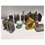 Garage fluids, some opened