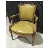 Vintage, cushioned chair