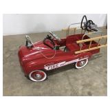 Burns novelty, firetruck pedal car