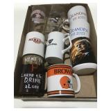 Coffee cups and glasses