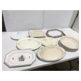 Vintage platters and bowl downyflake waffles