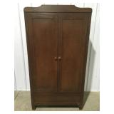 wood wardrobe 64ï¿½ x 34ï¿½ x 22ï¿½