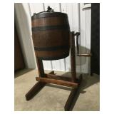 Antique wood butter churn