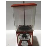 Vintage gumball machine Metal and plastic