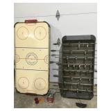 Air hockey and foosball games no legs
