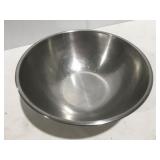 Large stainless steel mixing bowl