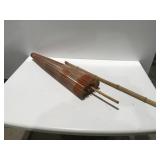 Vintage Japanese bamboo paper umbrella 57ï¿½