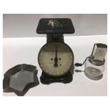 Vintage Columbia family scale, nut chopper