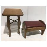 Small bench and table