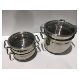 Belgique steamer and double boilers stainless