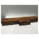 Homemade wood gun case