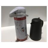 2 dispensing carafes