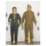 Boy Scout advertising on plywood