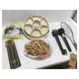New dryer cord clothes pins, Grill items