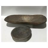 Vintage wood dough bowl