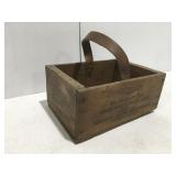 Vintage western led air rifle shot wood box