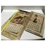 R.L. Henry lumber vintage calendars