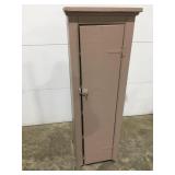 Vintage painted wood cabinet 55ï¿½ x 17.5 x 14ï¿½