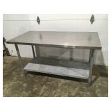 Stainless steel top table 60ï¿½ x 30ï¿½ x 34ï¿½ tall