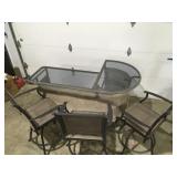 Outdoor patio bar and chairs Bar is