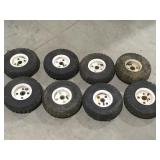 8 tires and wheels condition, unknown