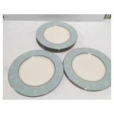 6 Castleton china corsage plates