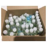 Small bottles of hand sanitizer