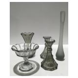 Vintage smoked glass