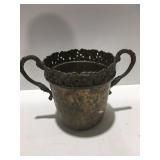 Metal pot copper or brass