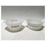 Fire King mixing bowl Pyrex casserole dish