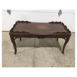 Vintage wood table 35 1/2ï¿½ x 18ï¿½T x 18ï¿½ d