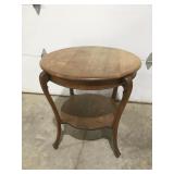 Vintage wood, round table