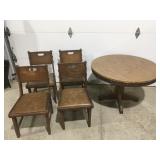 Vintage table and chairs2 chairs wiped off
