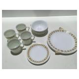 Corelle plates, cups, bowls