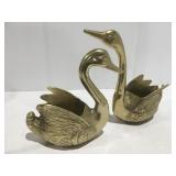 Brass swans