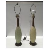 2 mid century lamps