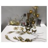 Metal decor, candles, and more