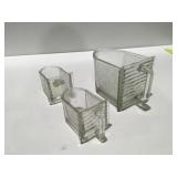 Vintage cabinet drawer scoops with handle