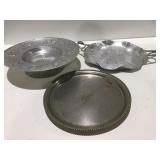 Metal serving items
