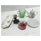 Miscellaneous glassware items