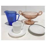 Vintage glassware Shirley Temple pitcher