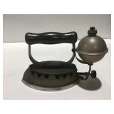 Vintage diamond gas iron