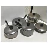 Revere ware copper clad pots and pans and more