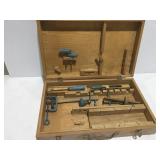 Vintage toolbox with tools