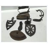 Vintage iron in cast iron items