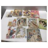 Paper, dolls, and clothing cut outs